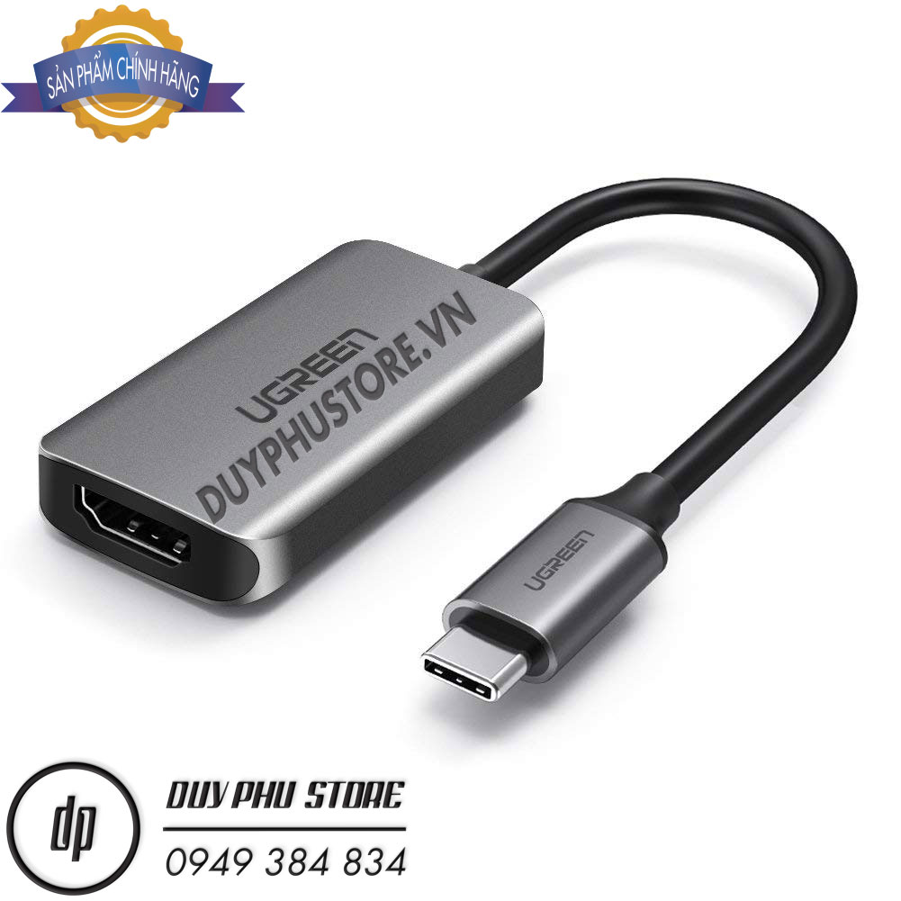  Cáp USB-C to HDMI 2.0 4K@60Hz Hỗ Trợ cổng USB-C PD Charging Ugreen 50313 