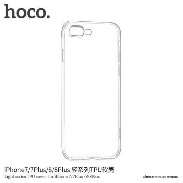 ỐP LƯNG TRONG SUỐT HOCO IPHONE 7/8PLUS)